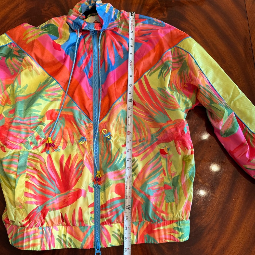 NWT FARM Rio Mixed Painted Birds Windbreaker Jacket Small - Picture 11 of 17